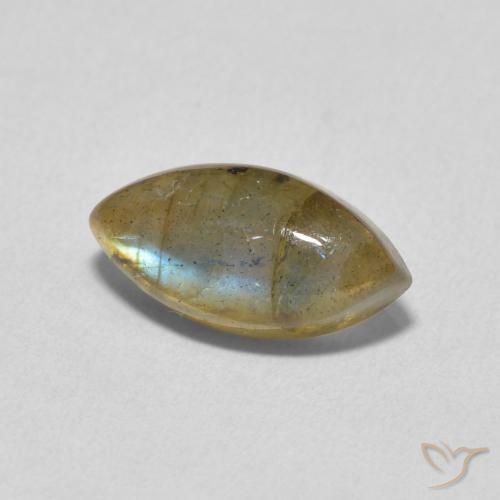 Labradorite Multicolore naturelle Marquise, 2.39 ct, Translucide