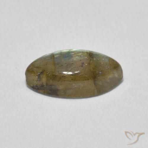 Labradorite Multicolore naturelle Marquise, 2.39 ct, Translucide