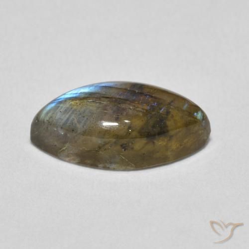 Labradorite Multicolore naturelle Marquise, 3.55 ct, Translucide