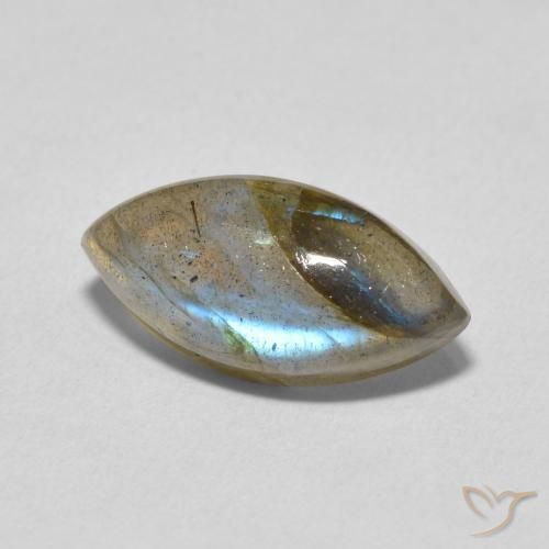 Labradorite Multicolore naturelle Marquise, 4.93 ct, Translucide