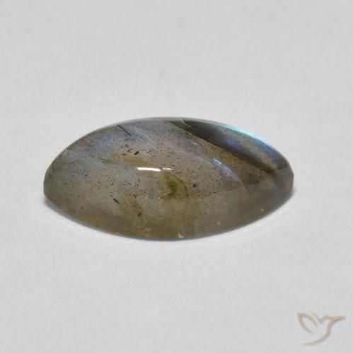 Labradorite Multicolore naturelle Marquise, 4.93 ct, Translucide