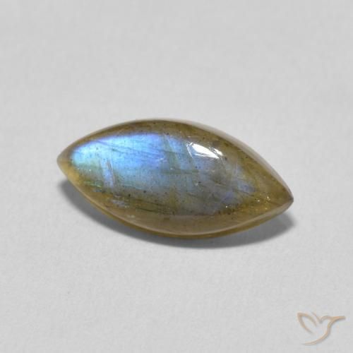 Labradorite Multicolore naturelle Marquise, 2.76 ct, Translucide