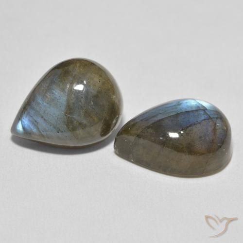 Shop natural 19.10ct Multicolore Labradorite gems, En forme de poire, from Madagascar at GemSelect. In stock, global shipping!