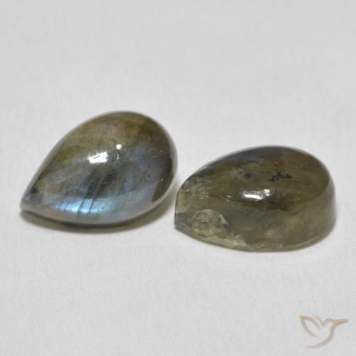 Shop natural 8.24ct Multicolore Labradorite gems, En forme de poire, from Madagascar at GemSelect. In stock, global shipping!