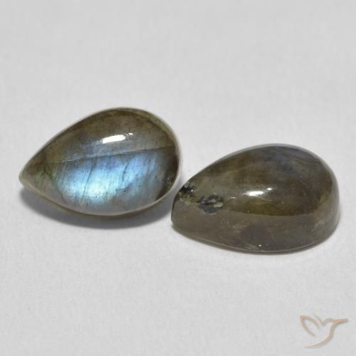 Shop natural 7.84ct Multicolore Labradorite gems, En forme de poire, from Madagascar at GemSelect. In stock, global shipping!