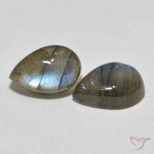 Shop natural 7.45ct Multicolore Labradorite gems, En forme de poire, from Madagascar at GemSelect. In stock, global shipping!