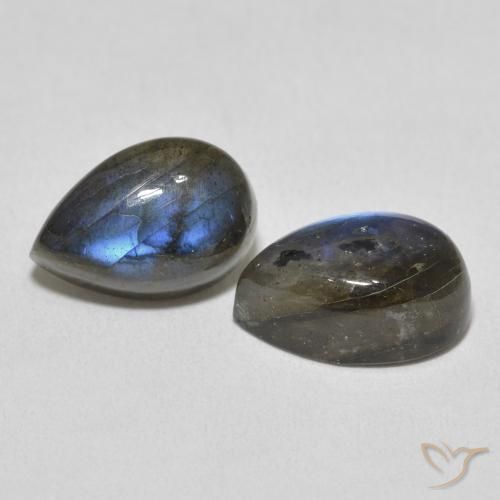 Shop natural 8.10ct Multicolore Labradorite gems, En forme de poire, from Madagascar at GemSelect. In stock, global shipping!