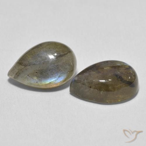 Shop natural 7.66ct Multicolore Labradorite gems, En forme de poire, from Madagascar at GemSelect. In stock, global shipping!