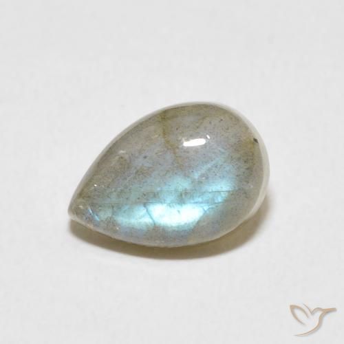 Labradorite Multicolore naturelle En forme de poire, 2.40 ct, Translucide