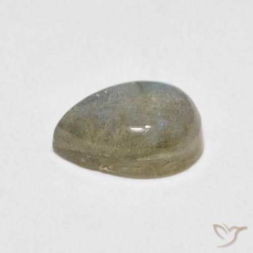 Labradorite Multicolore naturelle En forme de poire, 2.40 ct, Translucide