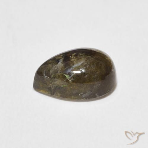 Labradorite Multicolore naturelle En forme de poire, 1.69 ct, Translucide