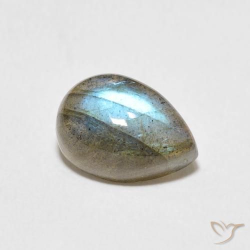 Labradorite Multicolore naturelle En forme de poire, 2.78 ct, Translucide