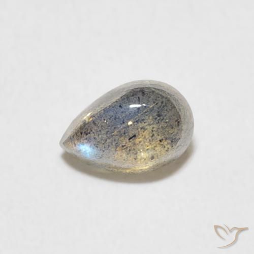 0.51ct Naturel Multicolore Labradorite, En forme de poire, Translucide