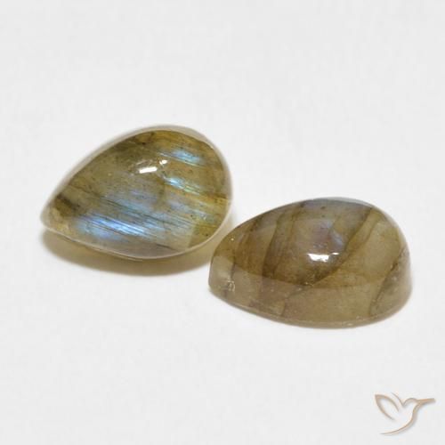 Shop natural 3.39ct Multicolore Labradorite gems, En forme de poire, from Madagascar at GemSelect. In stock, global shipping!