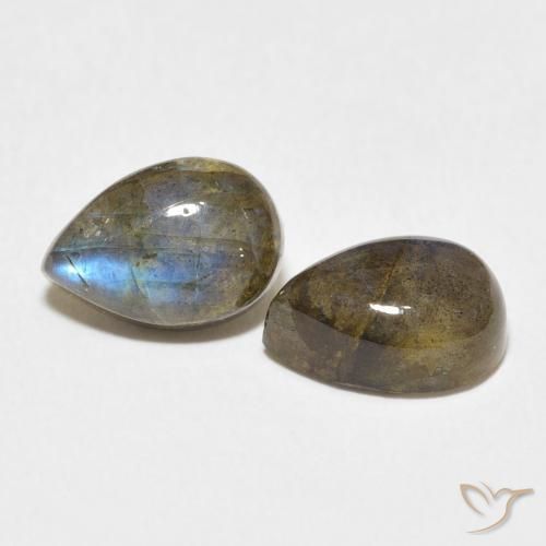 Shop natural 5.08ct Multicolore Labradorite gems, En forme de poire, from Madagascar at GemSelect. In stock, global shipping!