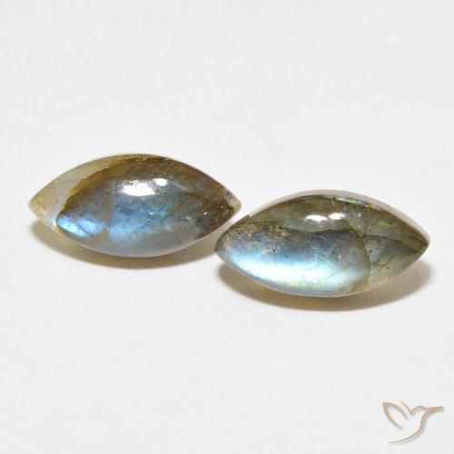 7.15ctw Naturel Multicolore Labradorite, Marquise, Translucide