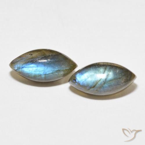 7.82ctw Naturel Multicolore Labradorite, Marquise, Translucide
