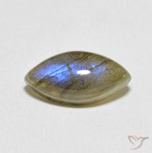 3.69ct Naturel Multicolore Labradorite, Marquise, Translucide