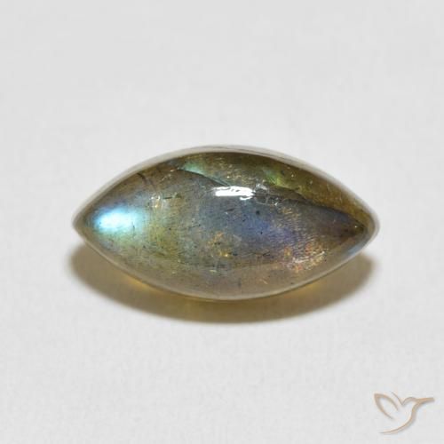 5.66ct Naturel Multicolore Labradorite, Marquise, Translucide
