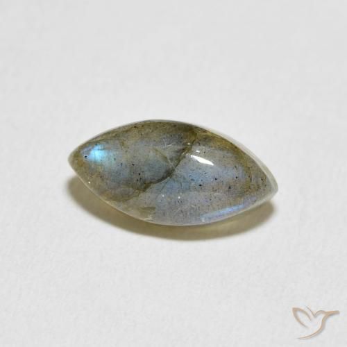 Labradorite Multicolore naturelle Marquise, 3.95 ct, Translucide