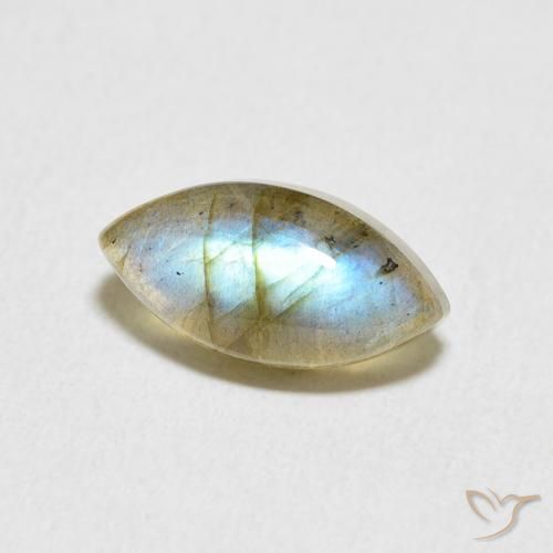 Labradorite Multicolore naturelle Marquise, 2.62 ct, Translucide