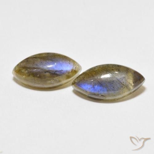 7.13ctw Naturel Multicolore Labradorite, Marquise, Translucide