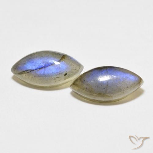 7.38ctw Naturel Multicolore Labradorite, Marquise, Translucide