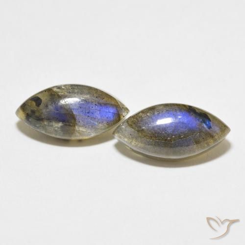 7.98ctw Naturel Multicolore Labradorite, Marquise, Translucide