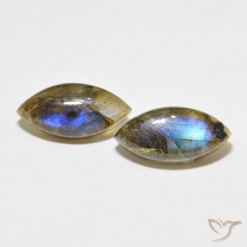 6.99ctw Naturel Multicolore Labradorite, Marquise, Translucide