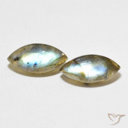 7.57ctw Naturel Multicolore Labradorite, Marquise, Translucide