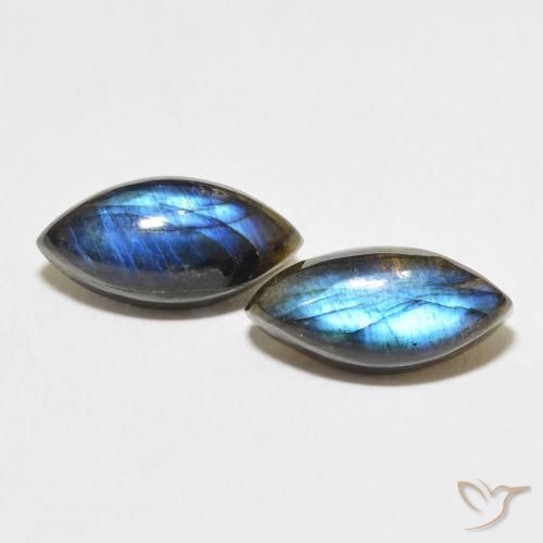 7.05ctw Naturel Multicolore Labradorite, Marquise, Translucide