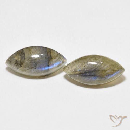 10.46ctw Naturel Multicolore Labradorite, Marquise, Translucide