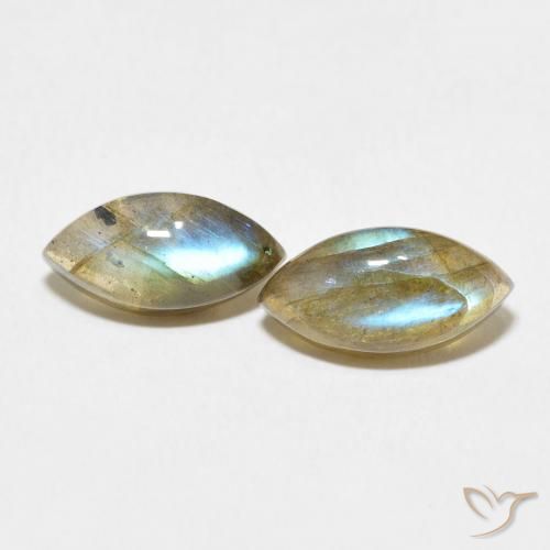 4.84ctw Naturel Multicolore Labradorite, Marquise, Translucide