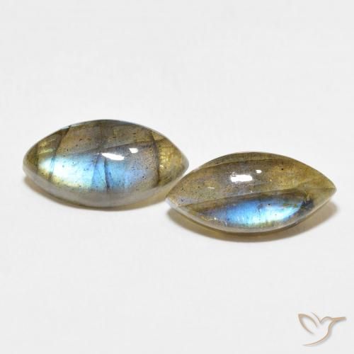 6.97ctw Naturel Multicolore Labradorite, Marquise, Translucide