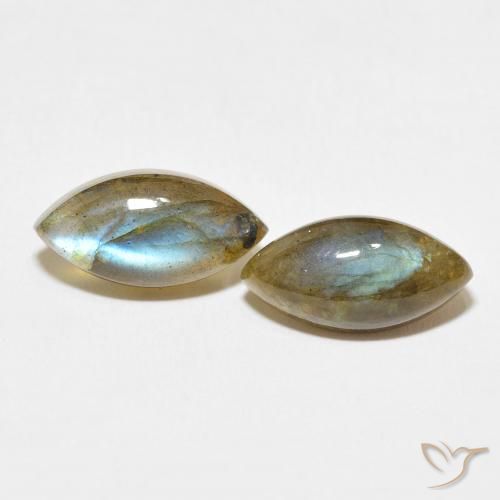 7.12ctw Naturel Multicolore Labradorite, Marquise, Translucide