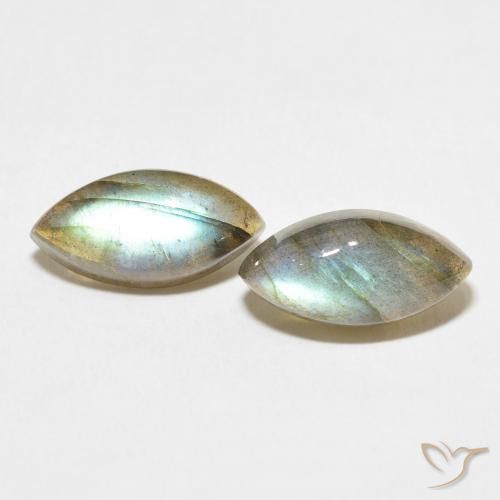 7.80ctw Naturel Multicolore Labradorite, Marquise, Translucide