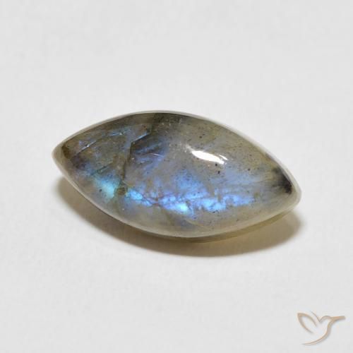 Labradorite Multicolore naturelle Marquise, 5.48 ct, Translucide