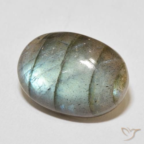 Labradorite Multicolore naturelle ovale, 13.81 ct, Translucide