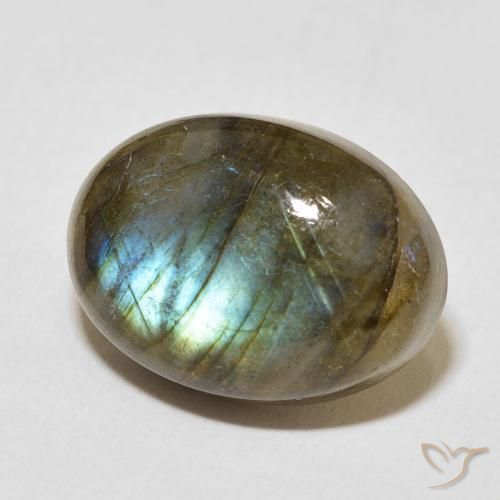 Labradorite Multicolore naturelle ovale, 12.94 ct, Translucide