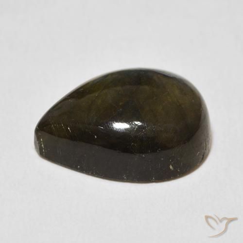 Labradorite Multicolore naturelle En forme de poire, 12.51 ct, Translucide