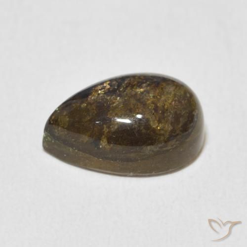 Labradorite Multicolore naturelle En forme de poire, 4.07 ct, Translucide