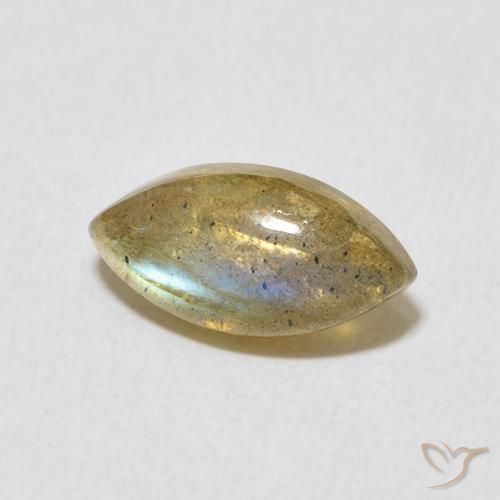 Labradorite Multicolore naturelle Marquise, 2.23 ct, Translucide