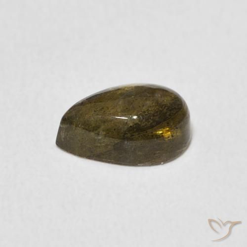 Labradorite Multicolore naturelle En forme de poire, 1.12 ct, Translucide
