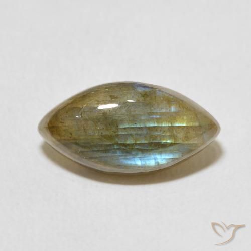 5.32ct Naturel Multicolore Labradorite, Marquise, Translucide