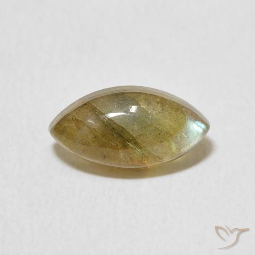 1.45ct Naturel Multicolore Labradorite, Marquise, Translucide