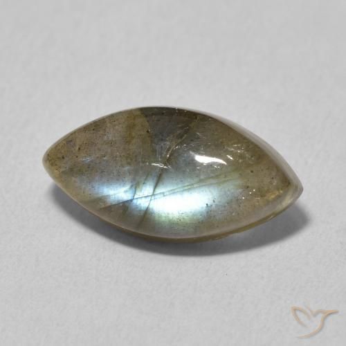 Labradorite Multicolore naturelle Marquise, 5.19 ct, Translucide