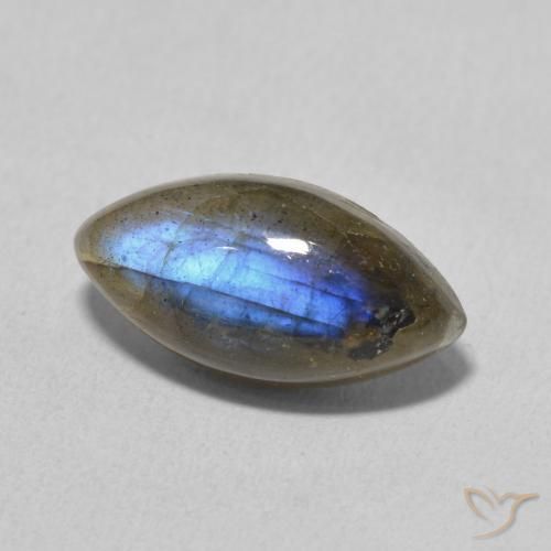 Labradorite Multicolore naturelle Marquise, 5.25 ct, Translucide