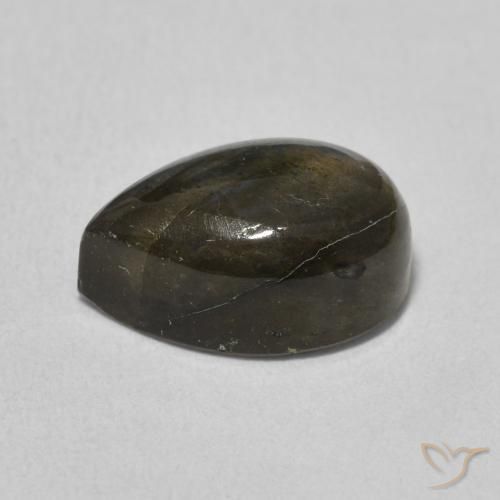 Labradorite Multicolore naturelle En forme de poire, 4.13 ct, Translucide