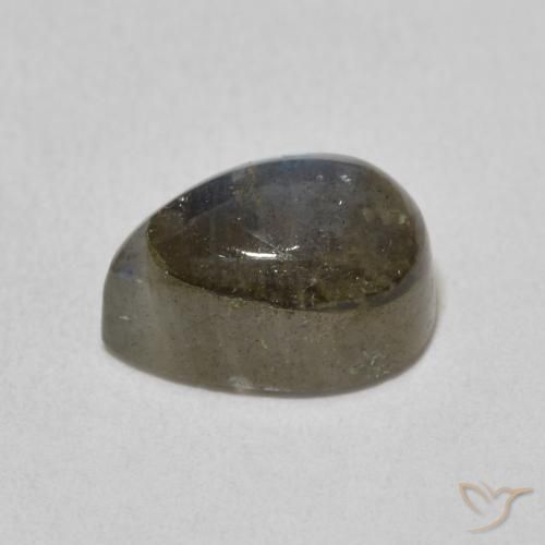 Labradorite Multicolore naturelle En forme de poire, 2.93 ct, Translucide
