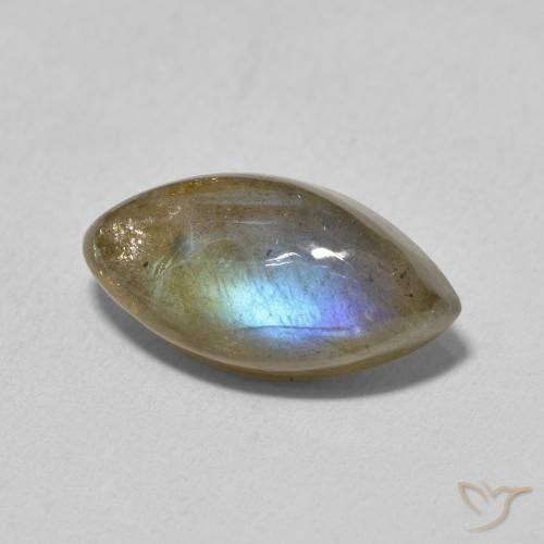 Labradorite Multicolore naturelle Marquise, 5.13 ct, Translucide
